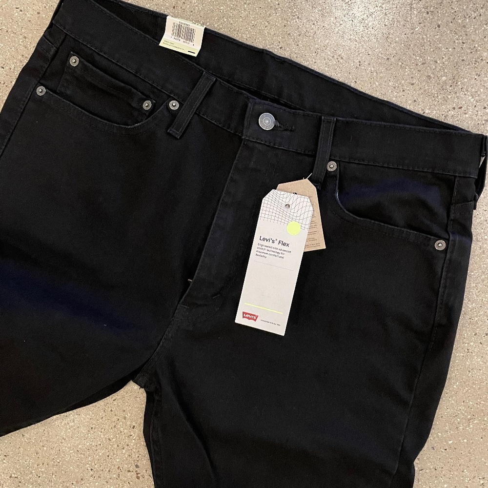 NWT Levi's Mens 510 Native Cali Black Skinny Fit Flex Jeans 36 x 30